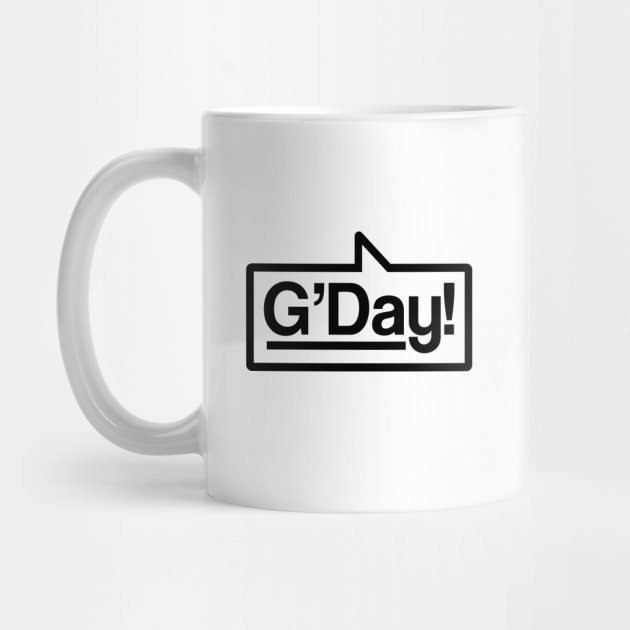 G'Day - Talking Shirt (Black) by jepegdesign